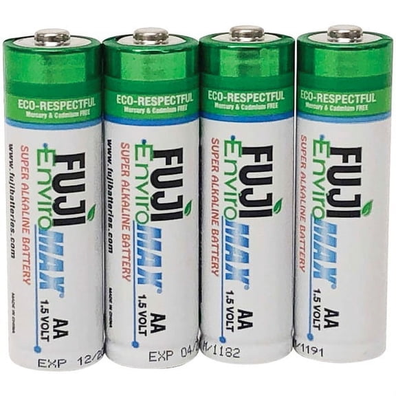 Fuji Batteries 4300BP4 EnviroMax AA Digital Alkaline Batteries (4 pk)