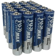 Fuji EnviroMAX Extra Heavy-Duty Single Use 1.5V Zinc AAA Battery for Clocks, LED Flashlights, and Remotes 20-Pack
