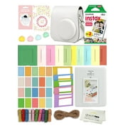 Fuji Film Instax Mini 11 Deluxe 8 in 1 Accessory Bundle Kit. Ice White