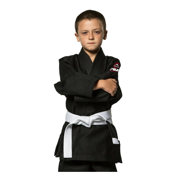Fuji Kids Youth Childrens All Around Brazilian Jiu Jitsu BJJ Gi - Black (C1)