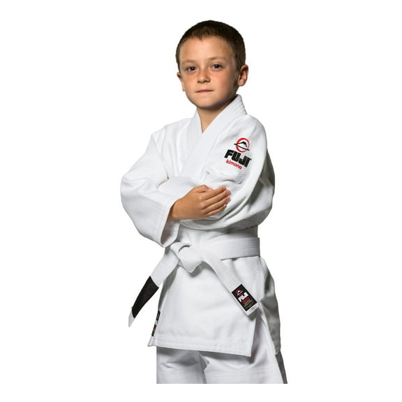 Fuji Kids Youth Childrens All Around Brazilian Jiu Jitsu BJJ Gi - White (C3)