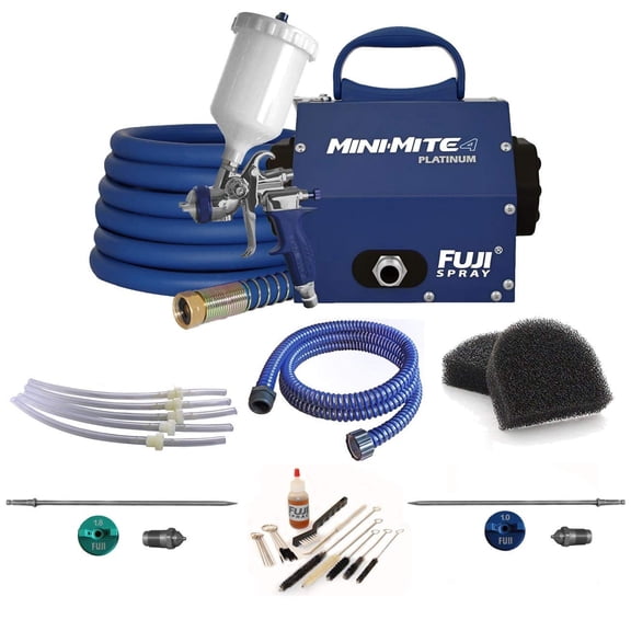 Fuji Mini-Mite 4 Gravity HVLP Spray System w/Cup Parts Kit & Accessory Bundle