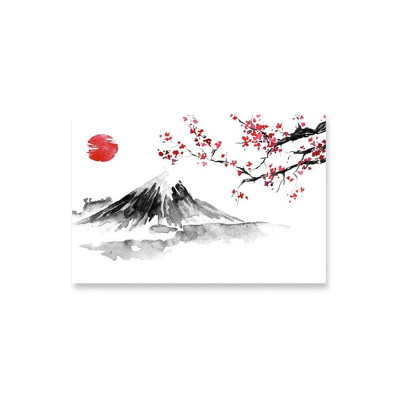 Fuji Mountain With Sakura Tree Poster -Image by Shutterstock