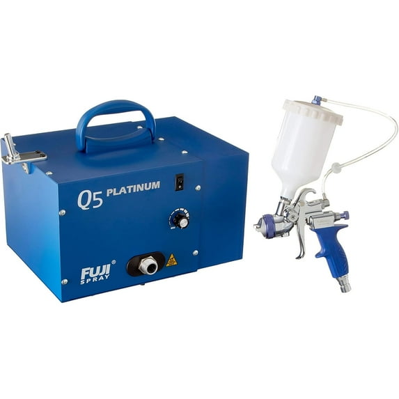 Fuji Spray 2895-T75G Q5 Platinum Quiet HVLP Spray System + Accessories