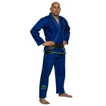 Fuji Suparaito Superlite Brazilian Jiu Jitsu Gi - Blue w Green (A0)