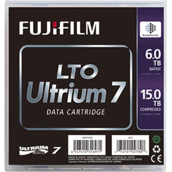 Fuji Ultrium LTO 7 - Native 6TB Compressed 15TB Barium Ferrite