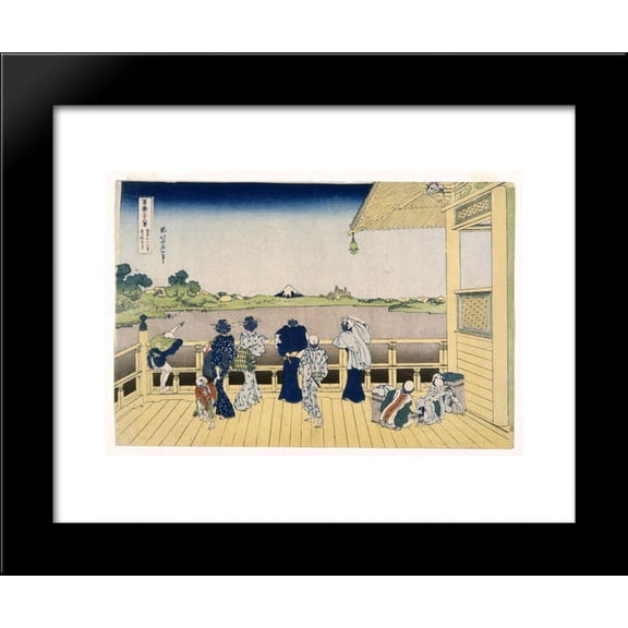 Fuji from the Platform of Sasayedo 20x24 Framed Art Print by Katsushika Hokusai