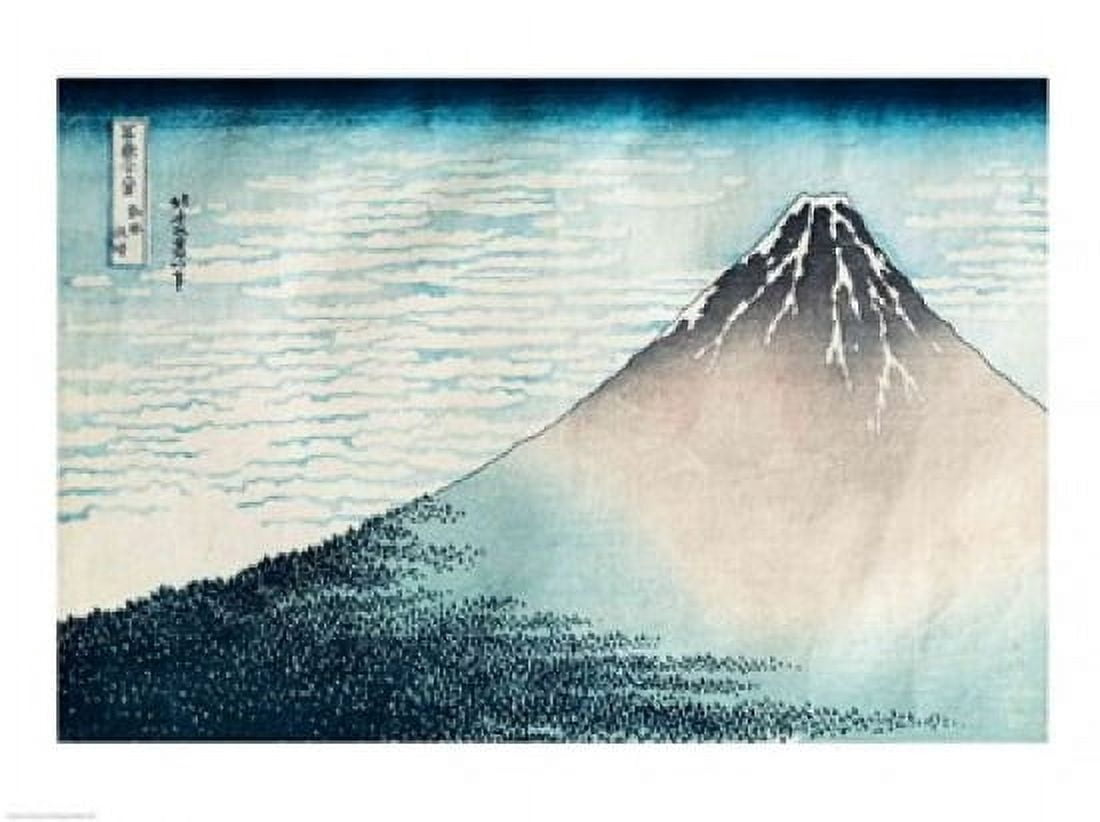 Fuji in Clear Weather Canvas Art - Katsushika Hokusai (24 x 18)