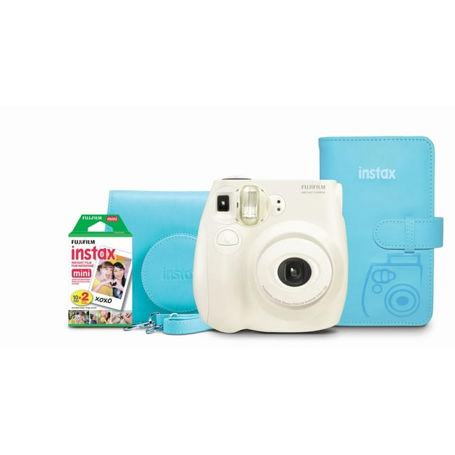 FujiFilm 600018767 Instax Mini 7S Instant Camera Bundle W/ Film Photo Album & Case