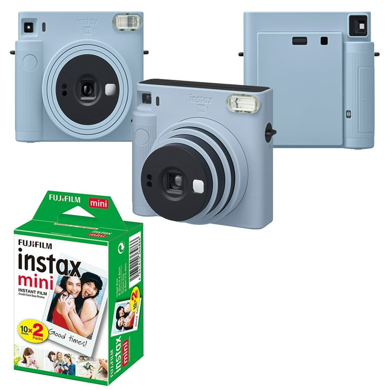 FujiFilm INSTAX SQUARE SQ1 Instant Film Camera (Glacier Blue) + Mini Film  Kit