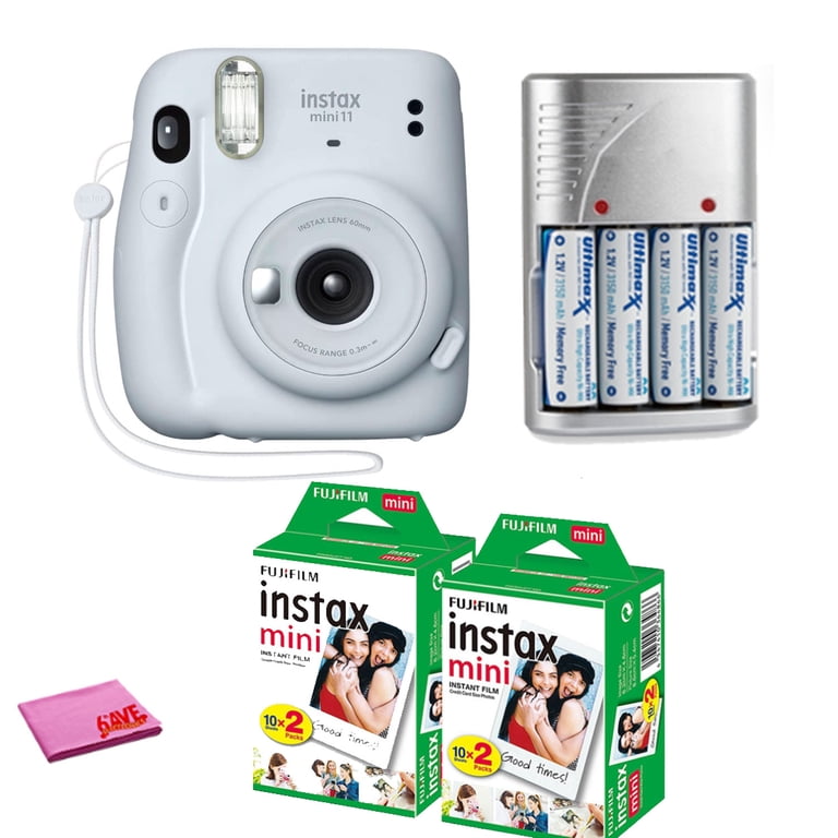 FujiFilm Instax Mini 11 Instant Camera Ice White (16654798) + 2x
