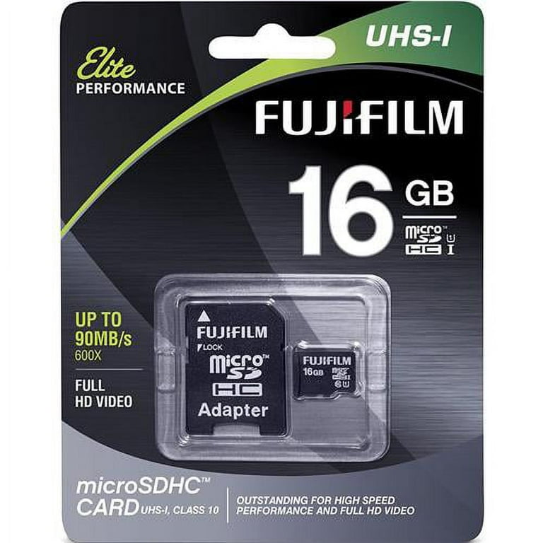 Fujifilm 16GB UHS-1 Class 10 MicroSDHC Memory Card - Walmart.com