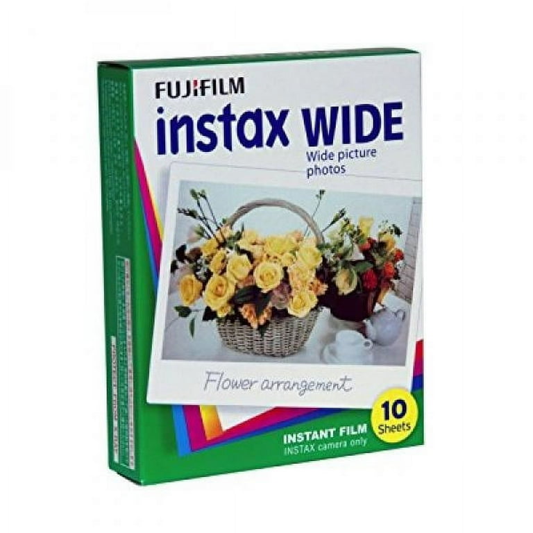 Fuji Wide 60 フィルムカメラ Fujifilm 20-INS60KIT Instax Wide Film 60 Image Kit - Walmart.com
