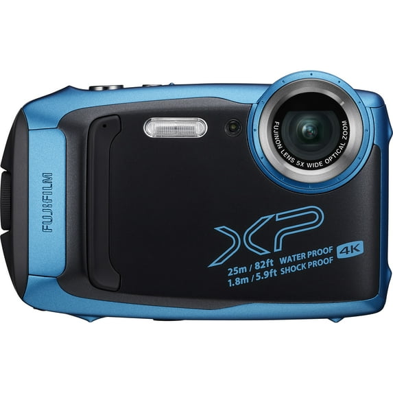 Fujifilm FinePix XP140 16.4 Megapixel Compact Camera - Sky Blue - 3" LCD - 5x Optical Zoom - 2x Digital Zoom - Optical (IS) - 4608 x 3456 Image - 3840 x 2160 Video - HD Movie Mode - Wireless LAN