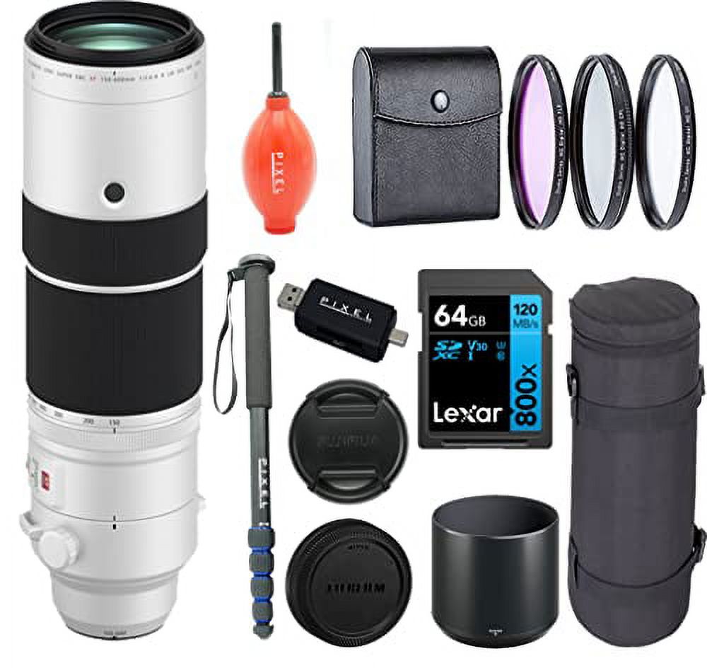 Fujifilm XF 150-600mm F/5.6-8 R LM OIS WR Lens Bundle - Super Telephoto For X-Mount, With Cleaning Kit & Accessories
