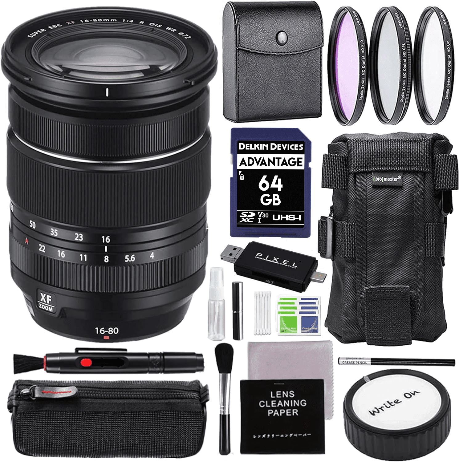 Fujifilm Fujinon XF 16-80mm F4 R OIS WR Zoom Lens Bundle Fujifilm Fujinon XF 16-80mm F4 R OIS WR Zoom Lens Bundle