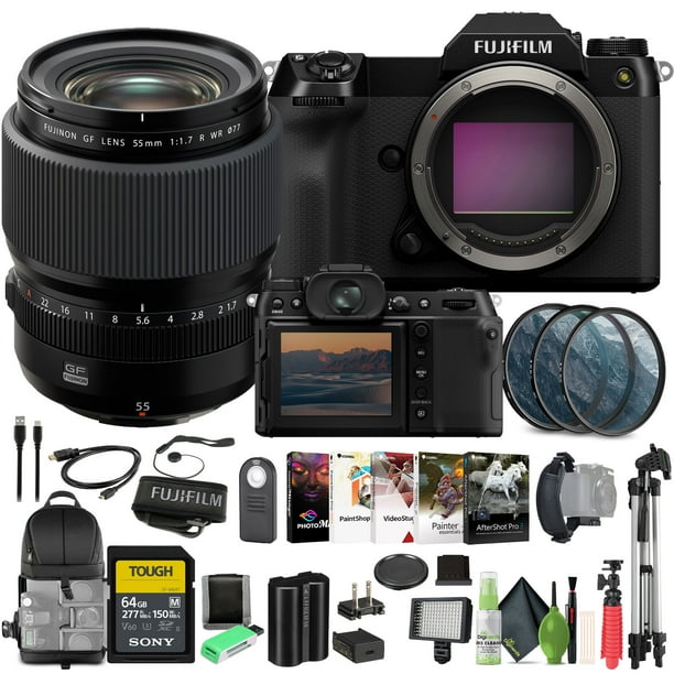 Fujifilm GFX 100S II Mirrorless Medium Format Camera Body Bundle With