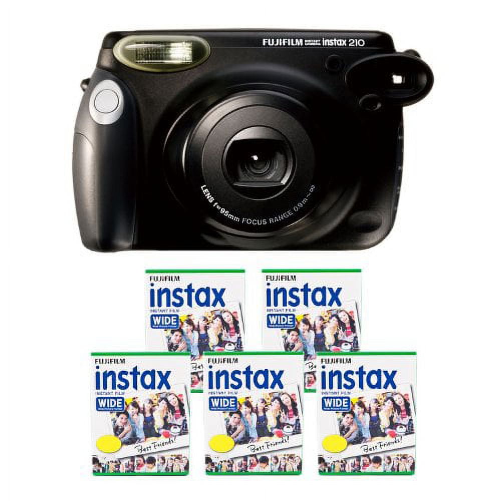 Fujifilm INSTAX 210 Instant Photo Camera Kit with 5 Twin Pack of