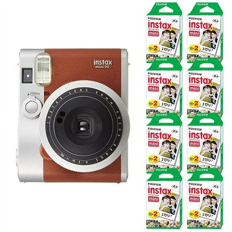 Fujifilm Instax Mini 90 Neo - Classic Brown Polaroid Camera