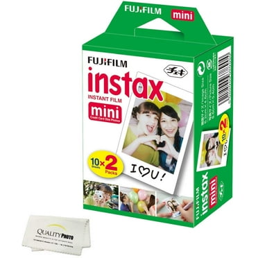 Fujifilm INSTAX Mini Instant Film 2 Pack = 20 Sheets (White) for Fujifilm Mini 8 & Mini 9 Cameras