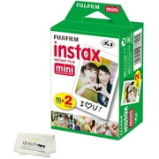 Fujifilm INSTAX Mini Instant Film 2 Pack = 20 Sheets White for Fujifilm Mini 8 & Mini 9 Cameras