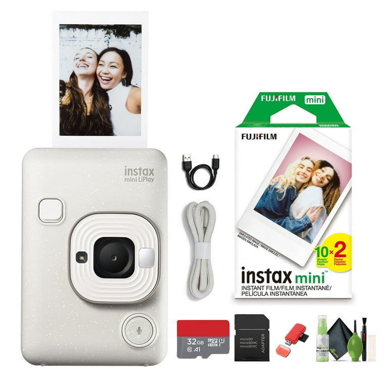 Fujifilm INSTAX Mini LiPlay Hybrid Instant Camera Bundle with Fuji