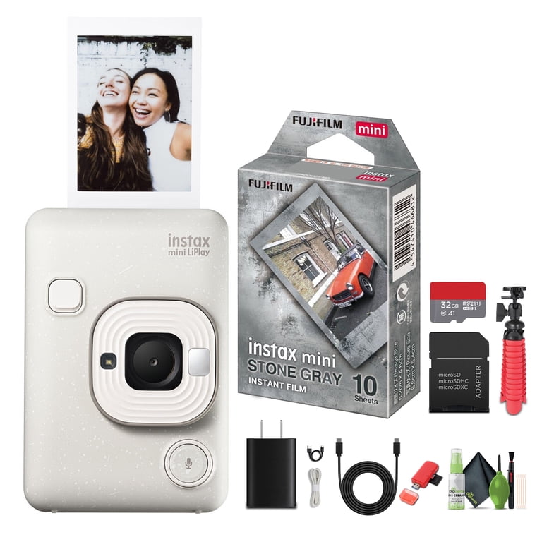 Fujifilm INSTAX Mini LiPlay Hybrid Instant Camera Bundle with Fuji 