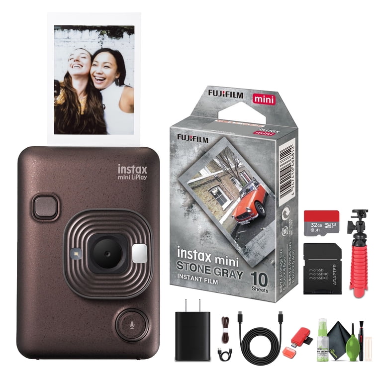 Fujifilm INSTAX Mini LiPlay Hybrid Instant Camera Bundle with Fuji 
