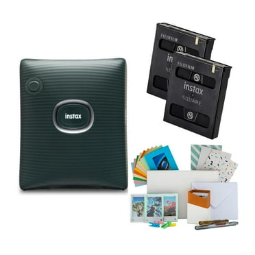 Fujifilm INSTAX Square Link Instant Printer (Green) With Film Kit and Twin Pack