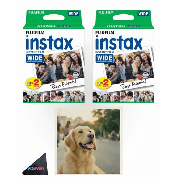 Fujifilm INSTAX WIDE Instant Camera Film for Wide 300 Instant Cameras, 40 Sheets