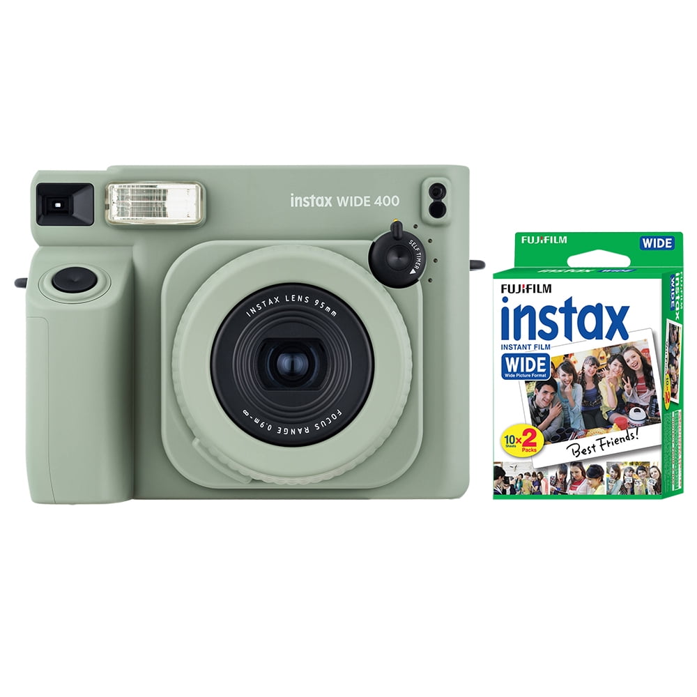 Fujifilm INSTAX Wide 400 Fuji Instant Film Camera Green + 20