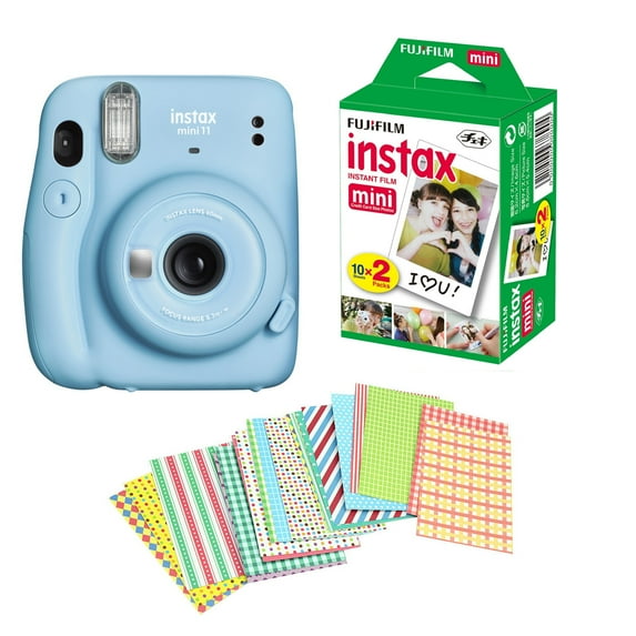 Fujifilm Instax Mini 11 Camera with 20 Fuji Instant Films (Sky Blue)