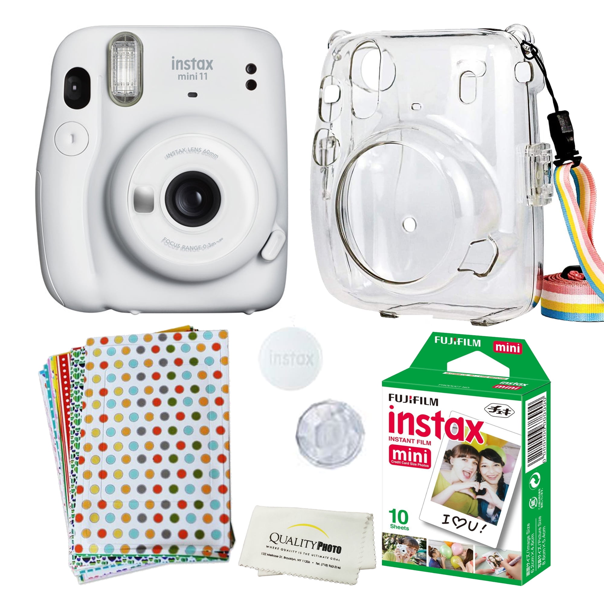  Fujifilm Instax Mini EVO Hybrid Instant Film Camera (Black)  (16745183) Bundle with 40 Instant Film Sheets + 32GB Memory Card + Small  Padded Case + SD Card Reader + Microfiber Cleaning Cloth : Electronics