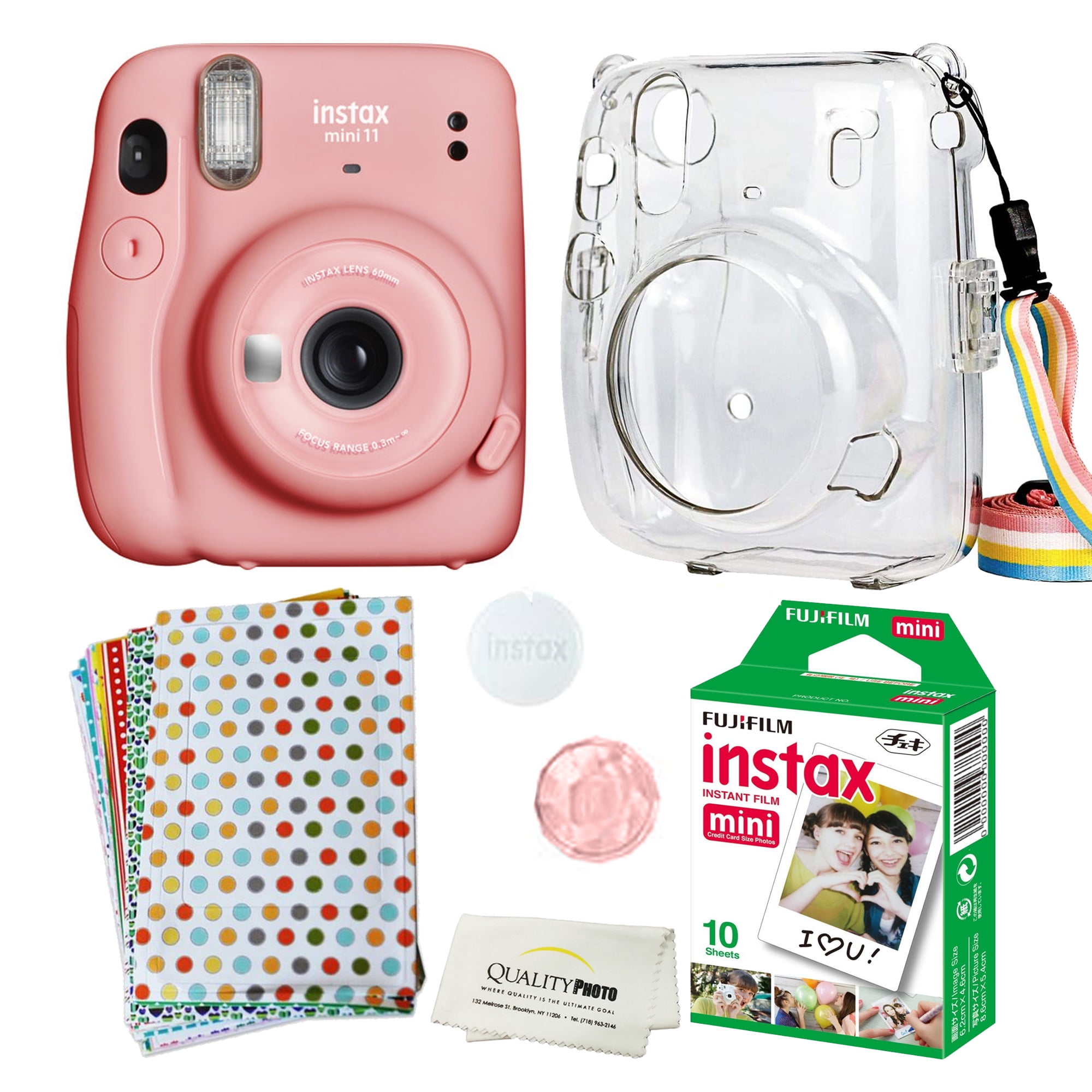 富士フイルム - FUJI FILM INSTAX MINI 11 BLUSH PINK インスタ Fujifilm Instax Mini 11 Instant Film Camera, Blush Pink