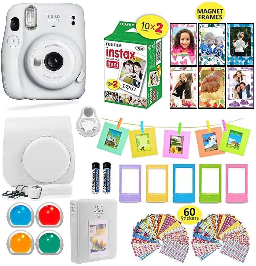 FUJIFILM Polaroid Film Instax mini Instant Film-2 pk (2 x 20)|Includes 40  Photo Sheets, 60 Colorful Mini Photo Stickers-Fits Fuji Instax Mini Film  11