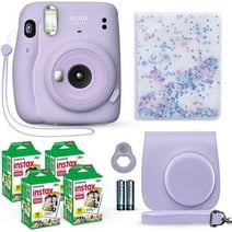 Fujifilm Instax Mini 11 Instant Camera with 40 Film Sheets, Shutter Accessories & Photo Album, Lilac Purple