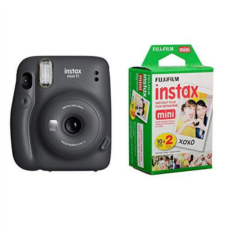 Fujifilm Instax Mini 11 Instant Film Camera, Charcoal Gray +