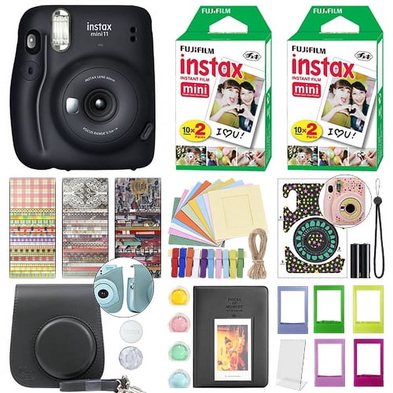 Fujifilm Instax Mini 11 Instant Film Camera Charcoal Gray+ 40 Film
