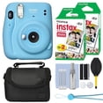 thumbnail image 1 of Fujifilm Instax Mini 11 Instant Fuji Film Camera Sky Blue + 40 Film Accessory Kit, 1 of 9