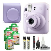 Fujifilm Instax Mini 12 Camera Lilac Purple + Case + Instax Mini Instant Film 80 Sheets + Cleaning Kit