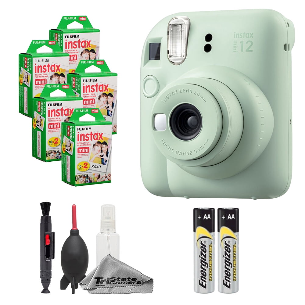 Fujifilm Instax Mini 12 Camera (Mint Green) + Instax Mini Instant