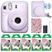 Fujifilm Instax Mini 12 Instant Camera Lilac Purple + 50 Film Sheets Classy Kit