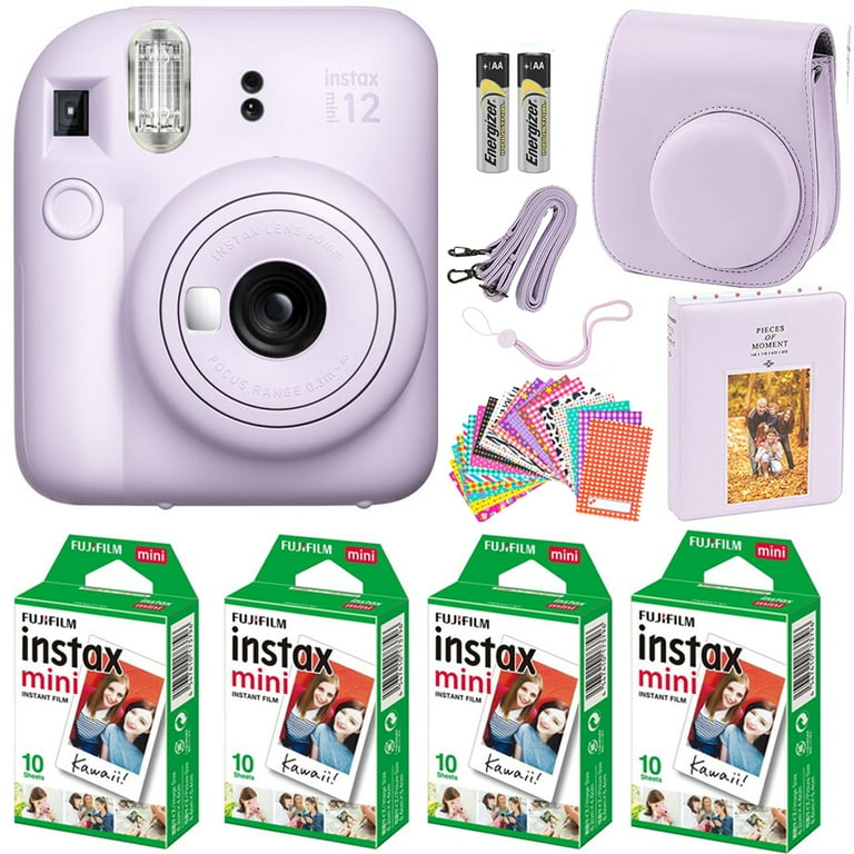 https://i5.walmartimages.com/seo/Fujifilm-Instax-Mini-12-Instant-Camera-Lilac-Purple-Film-40-Sheets-Accessories-Including-Carrying-Case-Strap-Photo-Album-Stickers-Lilac-Purple_edf72536-8fbe-4f89-9530-59bd62518393.745eb5ac54c00700b8aad565f6dfb267.jpeg?odnHeight=768&odnWidth=768&odnBg=FFFFFF