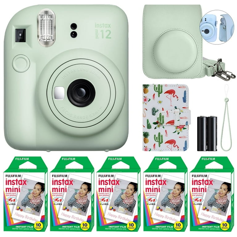 Fujifilm Instax Mini 12 Instant Camera Mint Green, 50 Film Sheets