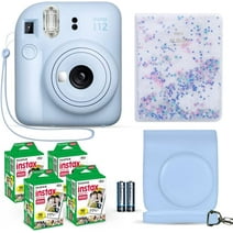 Fujifilm Instax Mini 12 Instant Camera with 40 Film Sheets, Shutter Accessories & Photo Album, Pastel Blue