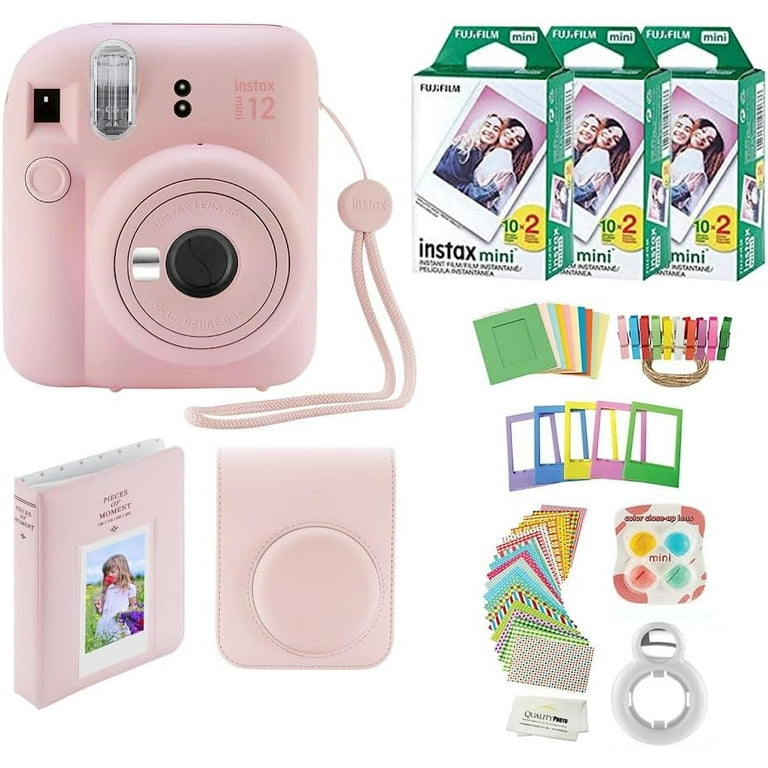 Fujifilm Instax Mini 12 Camera Value Pack: Case, 60 Films