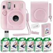 Fujifilm Instax Mini 13 Instant Camera, 60 Photo Prints, Photo Album, Case & Quality Photo Microfiber Cloth- Candy Pink