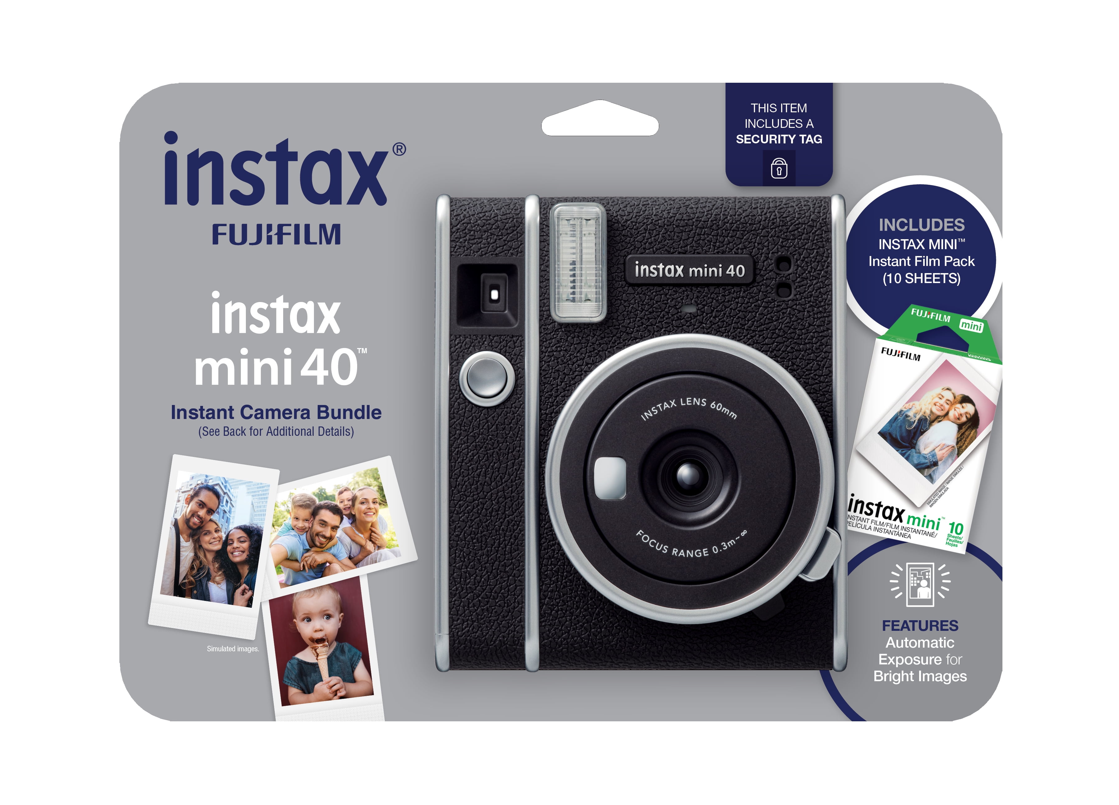 Instax 70100146437 Mini Film pack de 4 x 10 fotos (40 fotos) : :  Electrónica