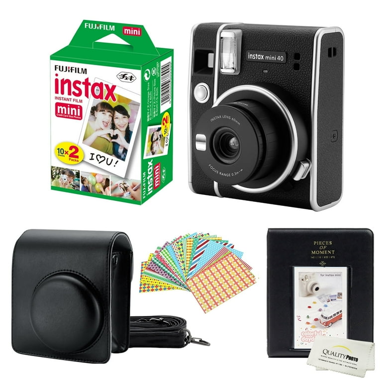 Fujifilm Instax Mini 40 Instant Camera With Film, Album, Stickers