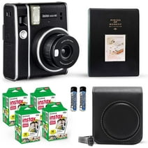 Fujifilm Instax Mini 40 Instant Film Camera Bundle with 40 Film Sheets & Accessories, Vintage Black